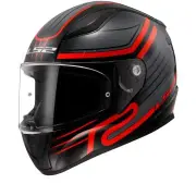 FF353 Rapid II Circuit Black Red 06 Full Face Helmet