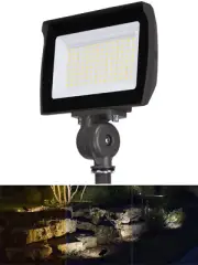30W/15W LED Security Flood Light Outdoor, 5000K/4000K/3000K Selectable, Bronze