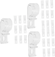 LIFKICH 3sets Vertical Blind Clips Cord Hider Roller Blind Fixation Hooks for Roller Shades 10pcs*3