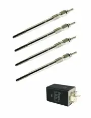 Land Rover Defender 200 300Tdi Heater Glow Plug Timer Relay & Glow Plug Set
