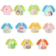 Children Apron Bib Mess-Free Baby Feeding Bib Smock Doodling Apron