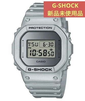 Casio G-Shock DW-5600FF-8JF Silver Digital Watch Used with Box & Manual