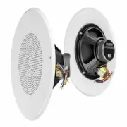 8" In Ceiling Drop Down Ceiling Speaker Commercial 70V 12" Metal Grill C1070