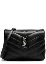 Saint Laurent Loulou Toy Quilted Cross Body Bag, Leather Bag, Black One Size