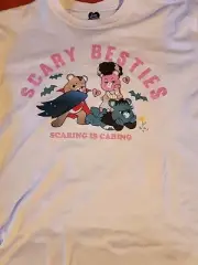 Care Bears Scaring Is Caring T-Shirt Size XXS Pink New With Tags