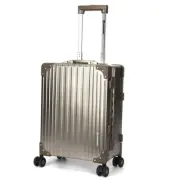 SWISS Full Aluminium Luggage Carry On Hard Suitcase Light weight TSA Lock 20"