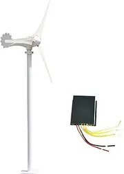 Wind Turbines,Wind Generator Kit,500W/600W/700W/800W Wind Hybrid Wind Generator 12V/24V Hybrid Controller Wind Generator Hybrid Charge Controller Home Power，Waterp/12932