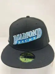 Arizona Diamondbacks - New Era Hat Club Fitted Hat - Size 7 5/8 - Black Blue