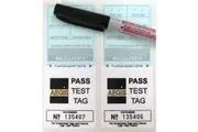 AEGIS CZ5096 Heavy Duty Pass Test Tag July-December White 100 Labels Plus Marker Pen