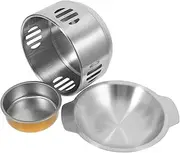iplusmile 1Set Vintage Cooking Pot with Stove Hot Pot Cooker for Home Kitchen Camping and Restaurants Multi Use Kitchen Cooking Pot Easy to Clean and Operate