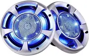 Set of 2 6.5inch LED Light Car Speakers Sound Easy Installation