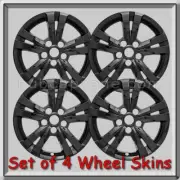 2015-2016 Black Chevy Equinox Wheel Skins Hubcaps 17" Chevrolet Wheel Covers