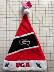FOCO Georgia Bulldogs UGA CHRISTMAS SANTA HAT - NWT