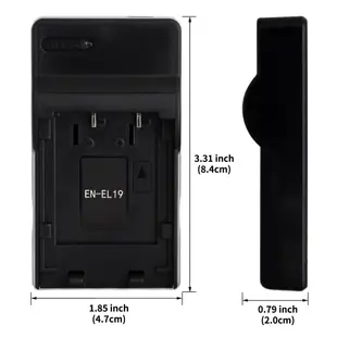 En-el19 USB 充電器,適用於尼康 Coolpix S33、S7000、S6900、S2800、S100、S31
