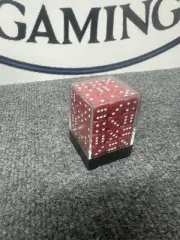 CHESSEX OPAQUE RED with WHITE 36 die set NEW d6 dice block 12mm dungeons mtg rpg