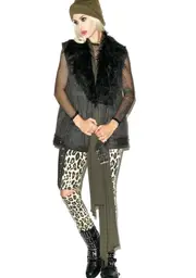 [Somedays Lovin] Raven Drill Biker Vest