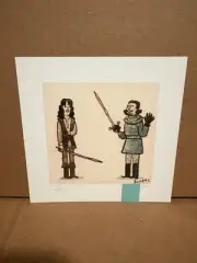 The Princess Bride Scott C Great Showdowns Art Print 5x5 Swordsman Near Mint OOP