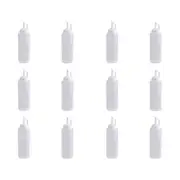 12x Appetito Plastic Squeeze Bottle 350ml w/ Nozzle Cap Home Kitchen Cooking