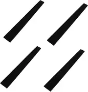 OFFSCH 4pcs Fingerboard Replacement for Acoustic Guitar Ebony Wood Fretboard Guitar Accessory