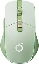 TISHLED Wireless Gaming Mouse Tri-Mode 2.4Ghz/Bluetooth 5.0/Wired USB-C with RGB LED Backlit 5-Level DPI Rechargeable Ergonomic Silent Optical Mice for iMac/MacBook/Computer/Laptop, Matcha Green