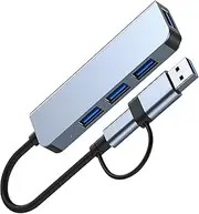 USB 3.0 Hub Expansion Multiport Converter Type C Data for Laptop Notebook