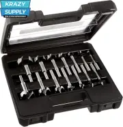 14-Piece Forstner Bit Set 1/4 to 2 Inch for Drilling Precision Holes in Wood