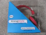 Brand New Vivitar SwagStyle Stereo Headphones with In-Line Mic (I LOVE)