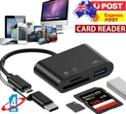 6in1 Card Reader USB Micro Adapter SD TF High-Speed Data Transfer