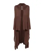 open-front virgin wool cardigan S,XS,M Red