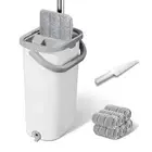 Mop and Bucket with Wringer Set: Wet Dry Separation System for Easy Floor Cle...