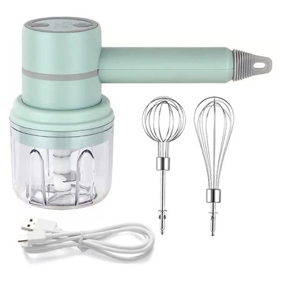 Hand Mixer Cordless Electric Blender Portable Multi-Purpose Food Beater for5677