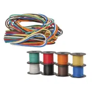 [Jaycar] Light-duty Round Hook-up Wire Pack 8 Colours - 2m
