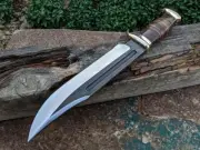 Custom Hand forged Crocodile Dunde Bowie Knife Best For gift,