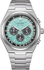 [CITIZEN] Men's Chronograph Eco-Drive Watch with Titanium Strap CA4610-85M, Silver, standard size, Bracelet