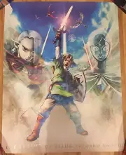 THE LEGEND OF ZELDA: SKYWARD SWORD PROMO POSTER 2011 PAPER 22X28 - ULTRA RARE!!!