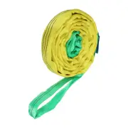 1 Pcs Lifting Slings Straps Polyester 12ft Flexible Eye Slings(4409lbs) Green