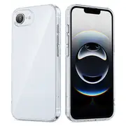 ZUSLAB for Apple iPhone 16e Case, Slim TPU Shock Absorption Rubber Bumper Protective Transparent Back Cover (2025) - Clear