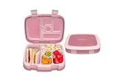 Bentgo Kids Lunch Box With Compartment Bento-Style Leak-Proof Glitter Pink