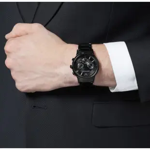 Emporio Armani ar2453 三眼 黑色 鋼帶 銀色 手錶 英倫 時尚 AR ar 錶