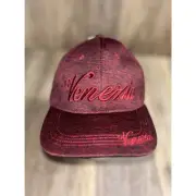Venezia Italla Heathered Red Hat Cap Adjustable OSFM Cotton/Polyester NEW W/ Tag