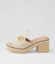 New Django & Juliette Jamms Vanilla Leather Sandals Womens Shoes Dress Casual