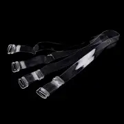 2pcs Invisible Bra Straps Transparent Elastic Shoulder Strap Adjustable