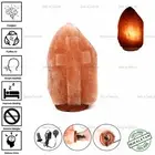 CROSS 2 SHAPE ELECTRIC HIMALAYAN SALT TABLE LAMP NATURAL ROCK PURIFY IONIZER