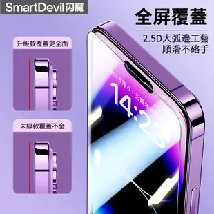 閃魔SmartDevil 強化版 iPhone 全覆蓋高清大視窗鋼化膜 全新升級