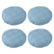4 Pcs Bar Stool Cover Elastic Bar Stool Seat Covers for 14"-18" Chair, Dark Blue