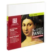 Wood Gesso Art Painting Panel: Canvas Texture, 3/4 Inch Cradle, 8" x 8"