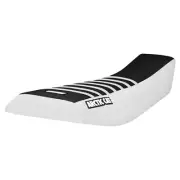 2002-2004 Arctic Cat 375 400 500 ATV Seat Cover WHITE/BLACK/WHITE rib LOGO #451
