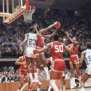 Playoffs North Carolina Michael Jordan In Action Basketball 1982 Old Photo 4
