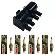 1 AD AutoParts Ignition Coil +4 AutoLite APP5224 Spark Plugs for Daewoo Vehicles (for: Daewoo)