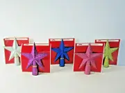 Holiday Time Non-Lit Mini Glittering Star Christmas Tree Topper Choice of Color